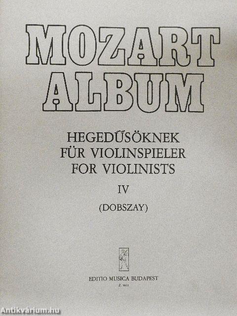 Mozart album hegedűsöknek IV.