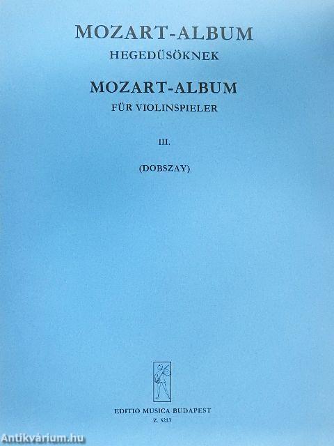 Mozart-album hegedűsöknek III.
