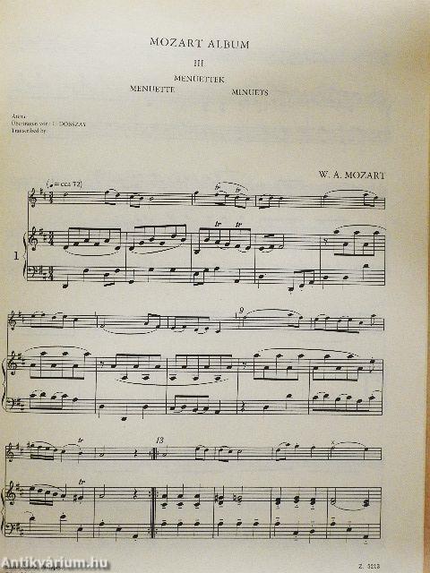 Mozart-album hegedűsöknek III.