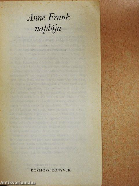 Anne Frank naplója/Anne Frank nyomában