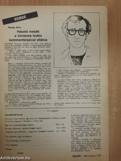 Szombat 1989. november