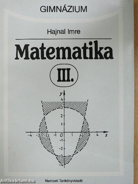 Matematika III.
