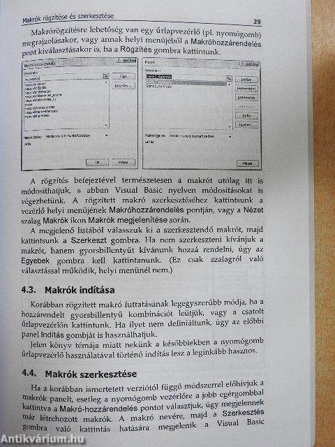 Makróhasználat Excelben