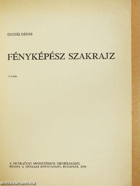 Fényképész szakrajz