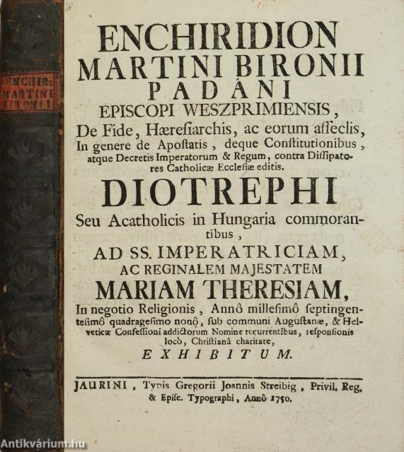 Enchiridion Martini Bironii Padáni