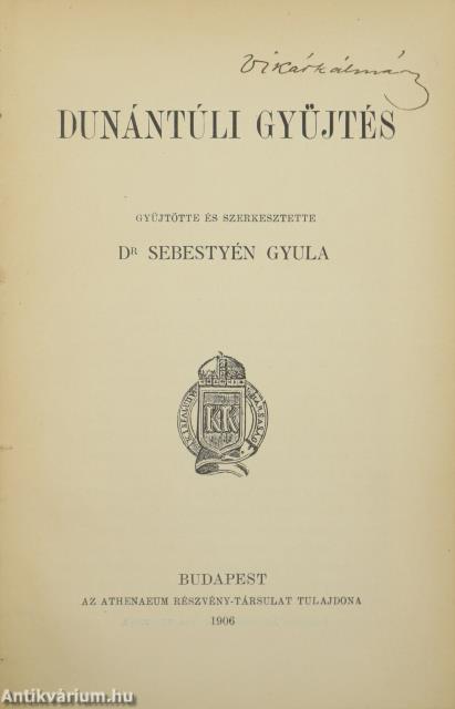 Dunántúli gyüjtés