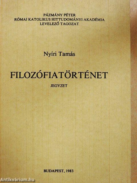 Filozófiatörténet