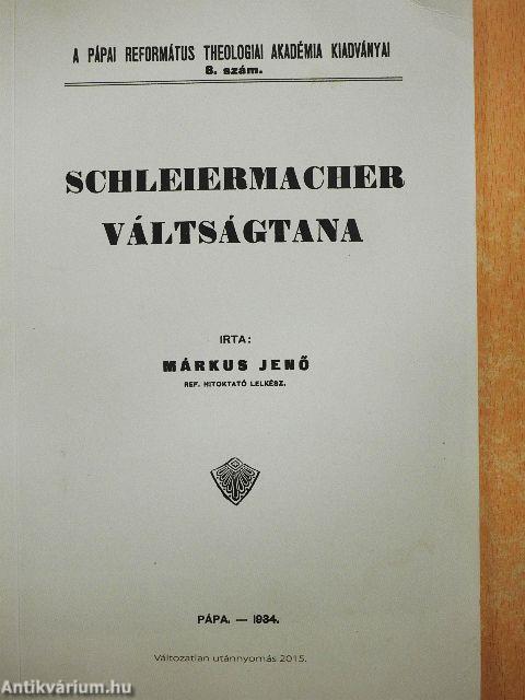 Schleiermacher váltságtana