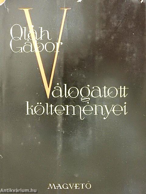 Oláh Gábor válogatott költeményei