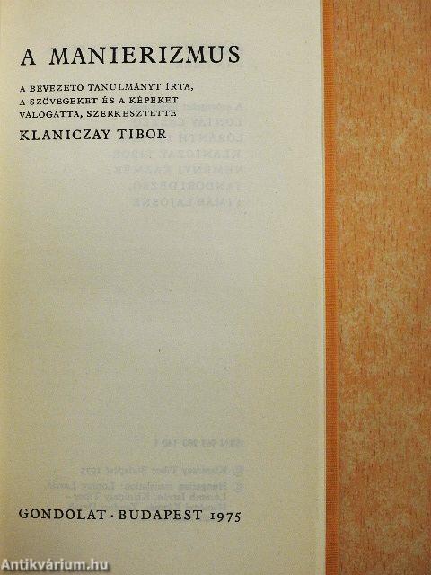 A manierizmus