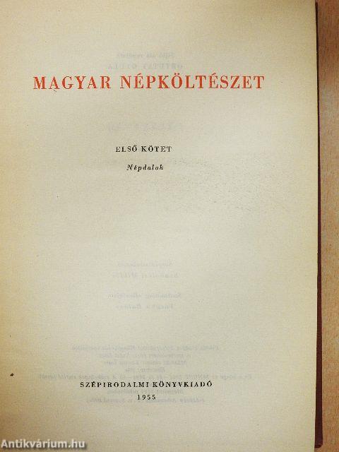 Magyar népköltészet I-III.