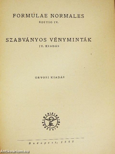 Formulae Normales IV.