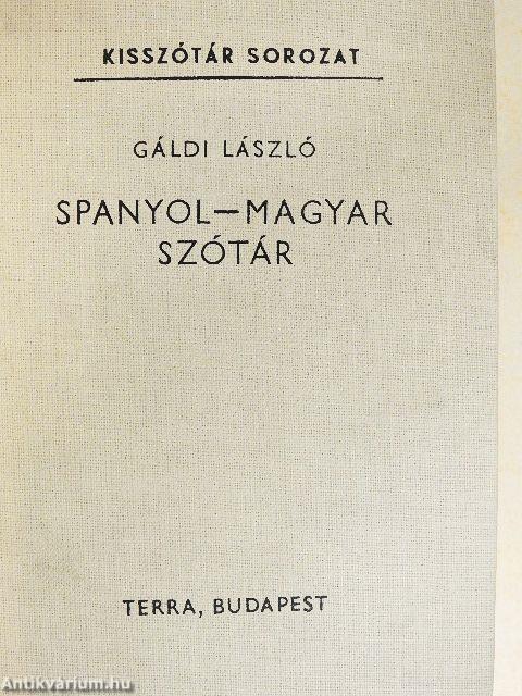 Spanyol-magyar szótár