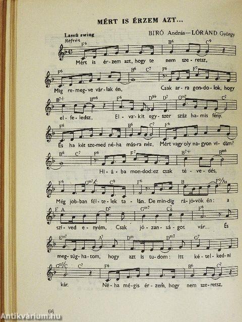 Legszebb slágereink kottás daloskönyve VI.