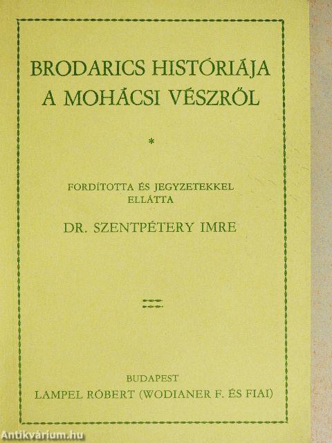 Brodarics históriája a mohácsi vészről