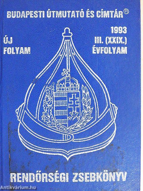 Rendőrségi zsebkönyv 1993.