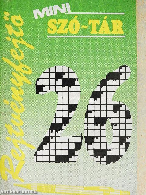 Rejtvényfejtő mini szó-tár 26.