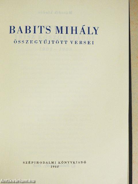 Babits Mihály összegyűjtött versei