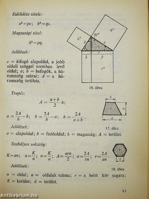 A rádiósok képletgyűjteménye