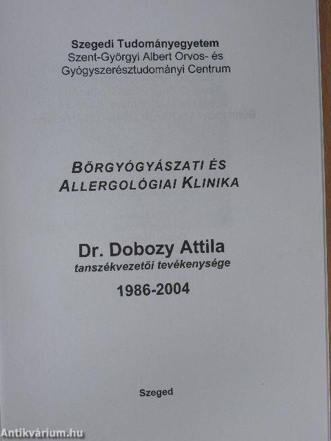 Dr. Dobozy Attila tanszékvezetői tevékenysége 1986-2004