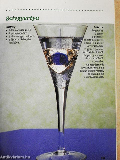 Gyertyakészítés viaszporból és -zseléből