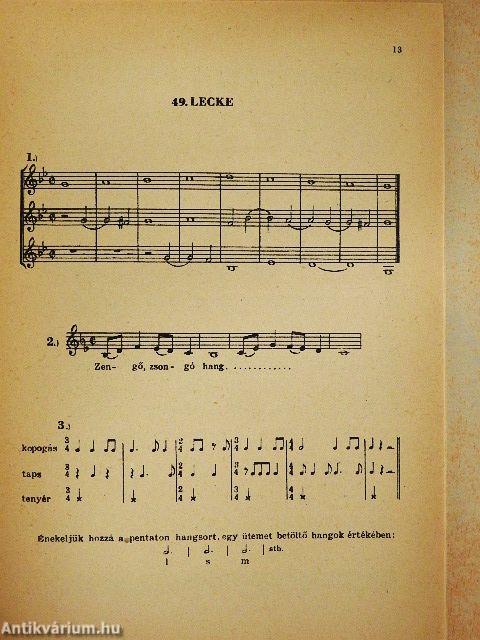 A zenei írás-olvasás gyakorló füzetei 3.