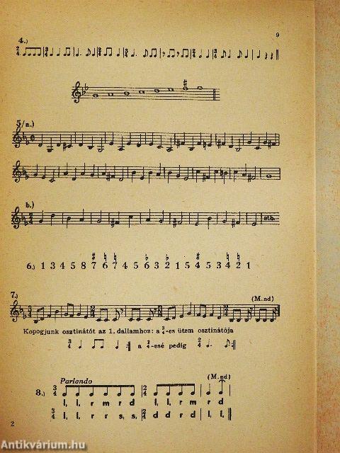 A zenei írás-olvasás gyakorló füzetei 3.