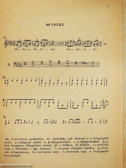 A zenei írás-olvasás gyakorló füzetei 4.