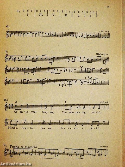 A zenei írás-olvasás gyakorló füzetei 4.