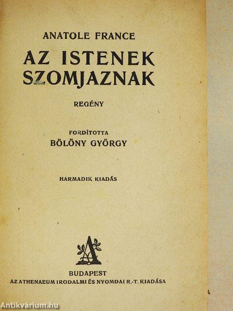 Az istenek szomjaznak