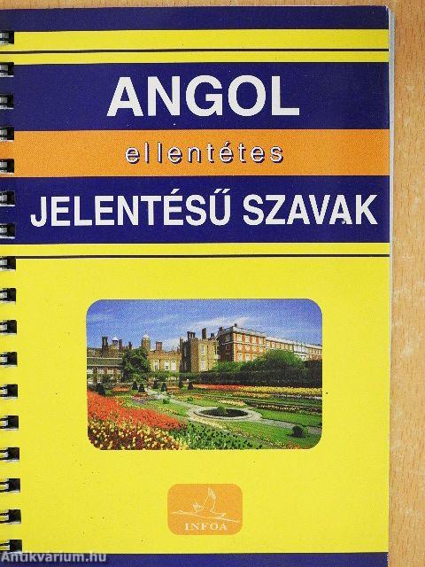 Angol ellentétes jelentésű szavak