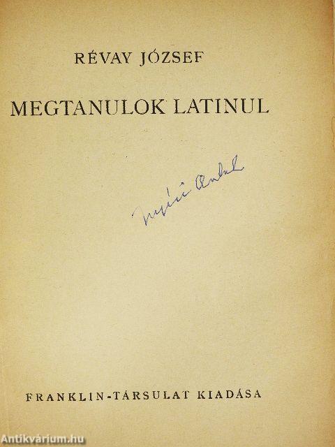 Megtanulok latinul