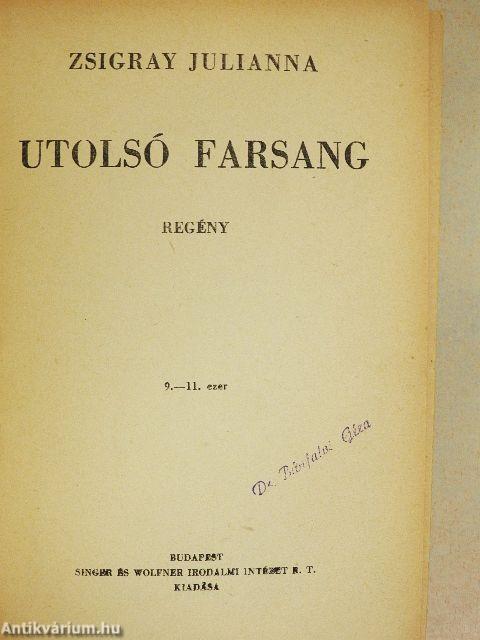 Utolsó farsang