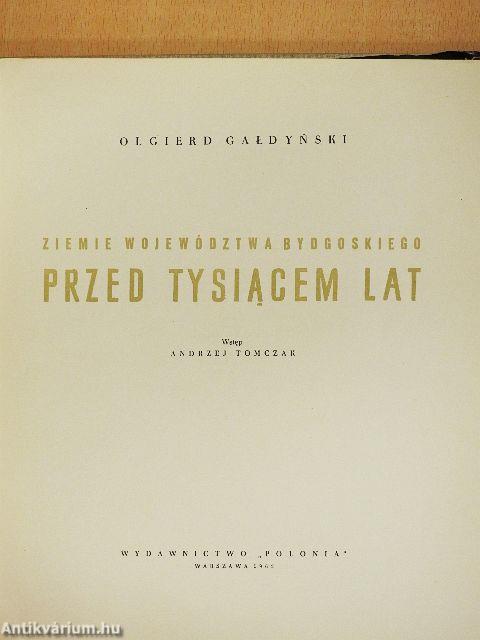 Das Gebiet der Woiwodschaft Bydgoszcz vor Tausend Jahren