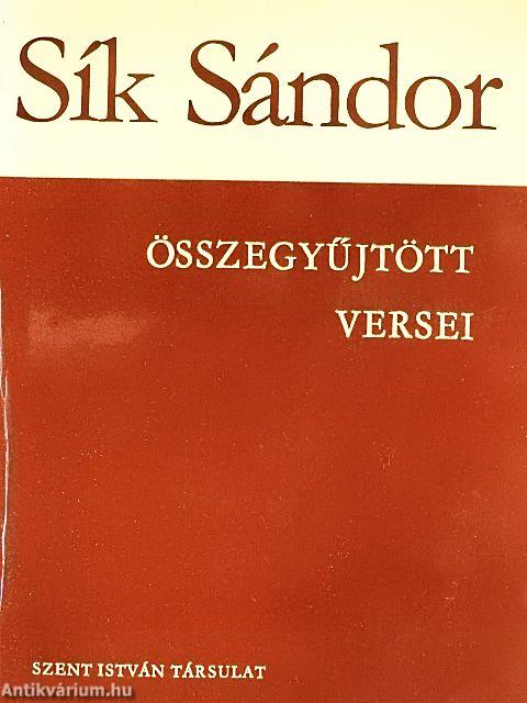Sík Sándor összegyűjtött versei