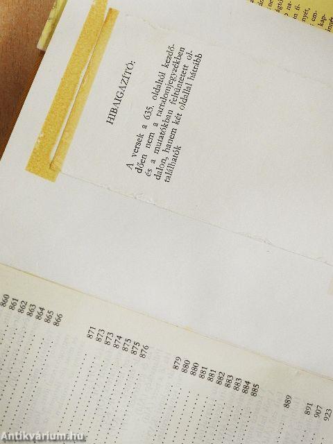 Sík Sándor összegyűjtött versei