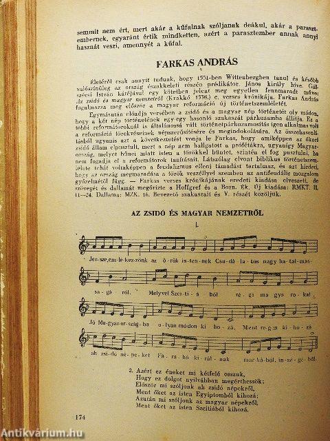 Szöveggyűjtemény a régi magyar irodalomból I-II.