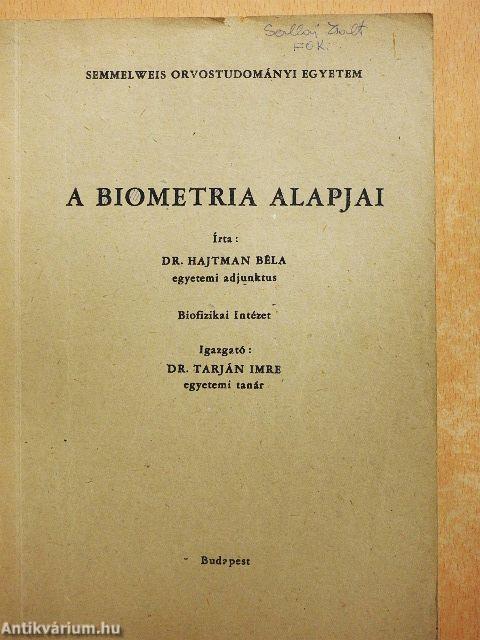 A biometria alapjai
