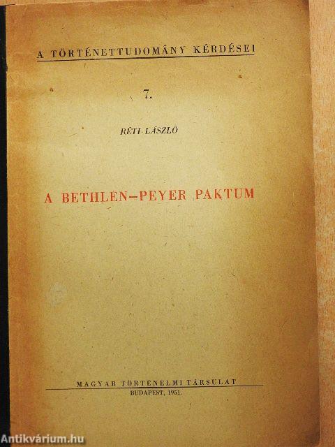 A Bethlen-Peyer paktum