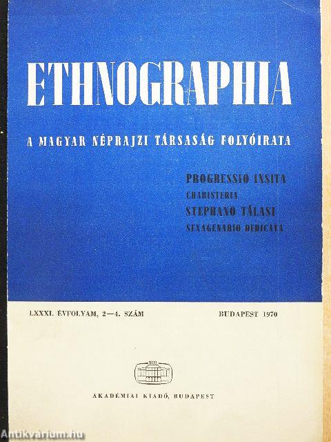 Ethnographia 1970/2-4.