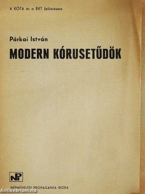Modern kórusetűdök