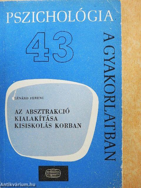 Az absztrakció kialakítása kisiskolás korban