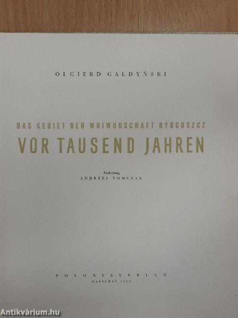 Das Gebiet der Woiwodschaft Bydgoszcz vor Tausend Jahren
