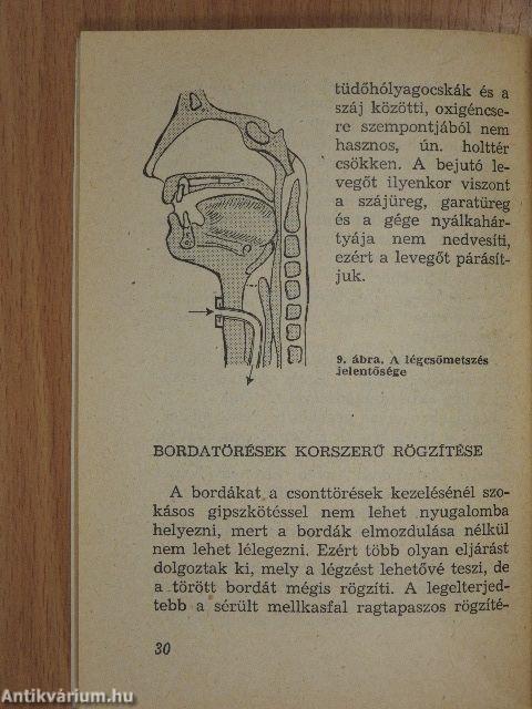 Súlyos balesetek, korszerű elsősegély