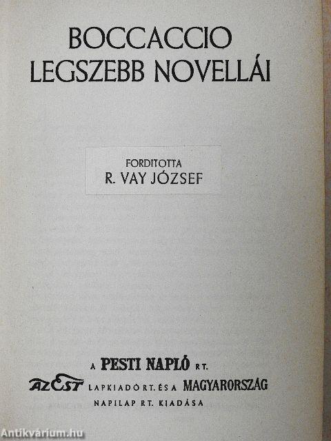 Boccaccio legszebb novellái