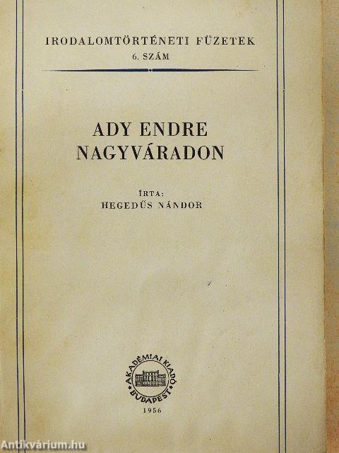 Ady Endre Nagyváradon