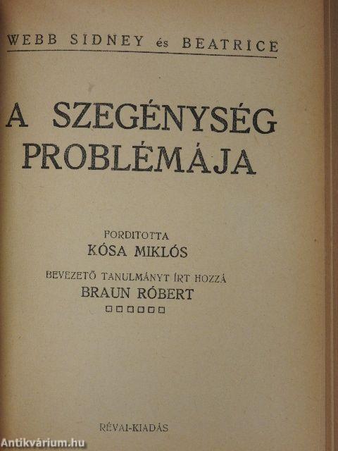 Az uj szabadság/A szegénység problémája