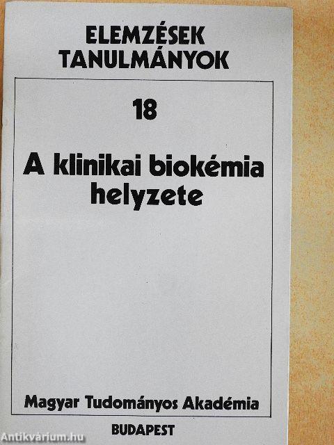 A klinikai biokémia helyzete