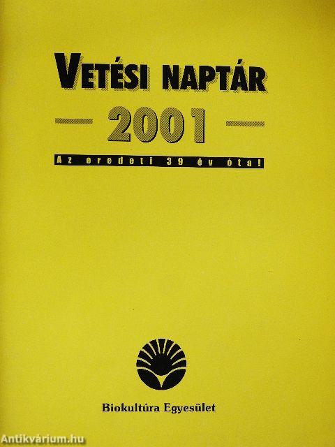 Vetési naptár 2001