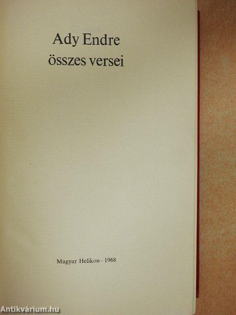 Ady Endre összes versei